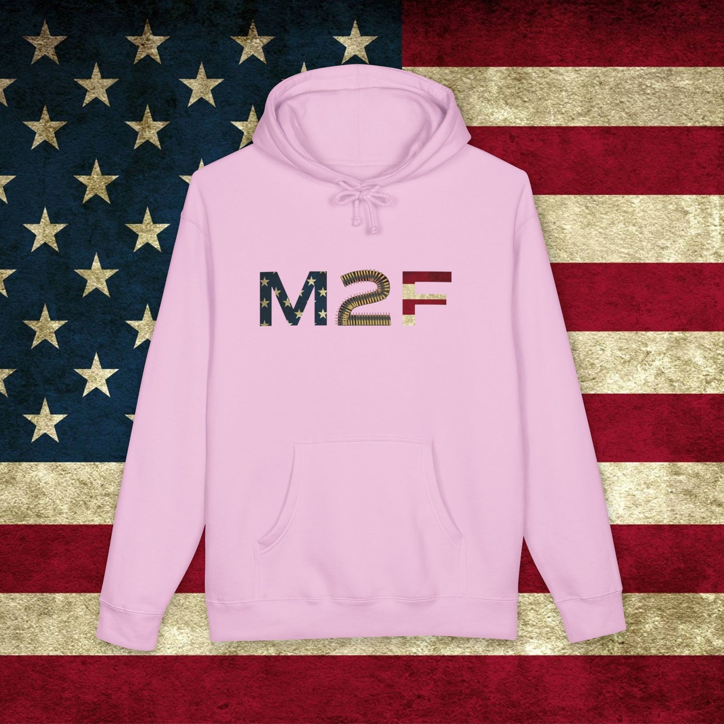 M2F Flag Print Hoodie