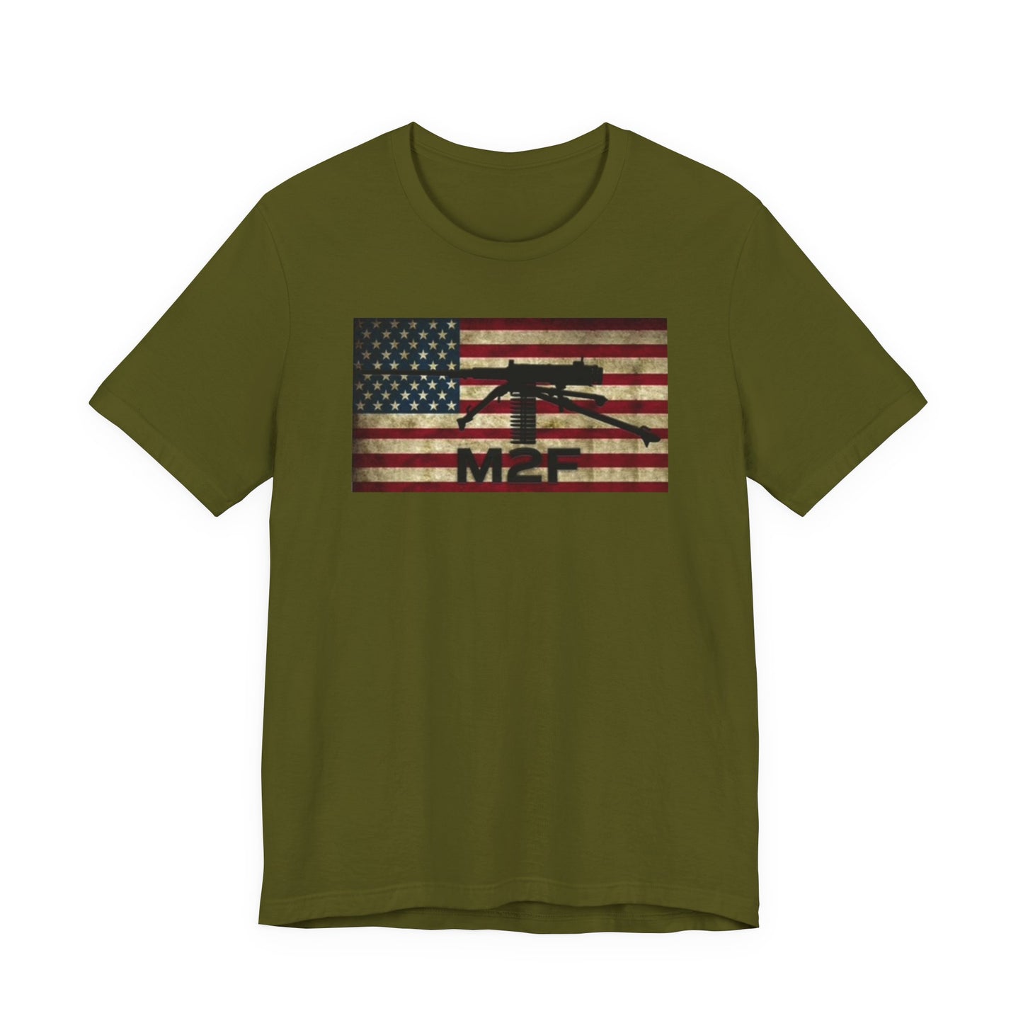 Patriotic Graphic Tee with American Flag Design