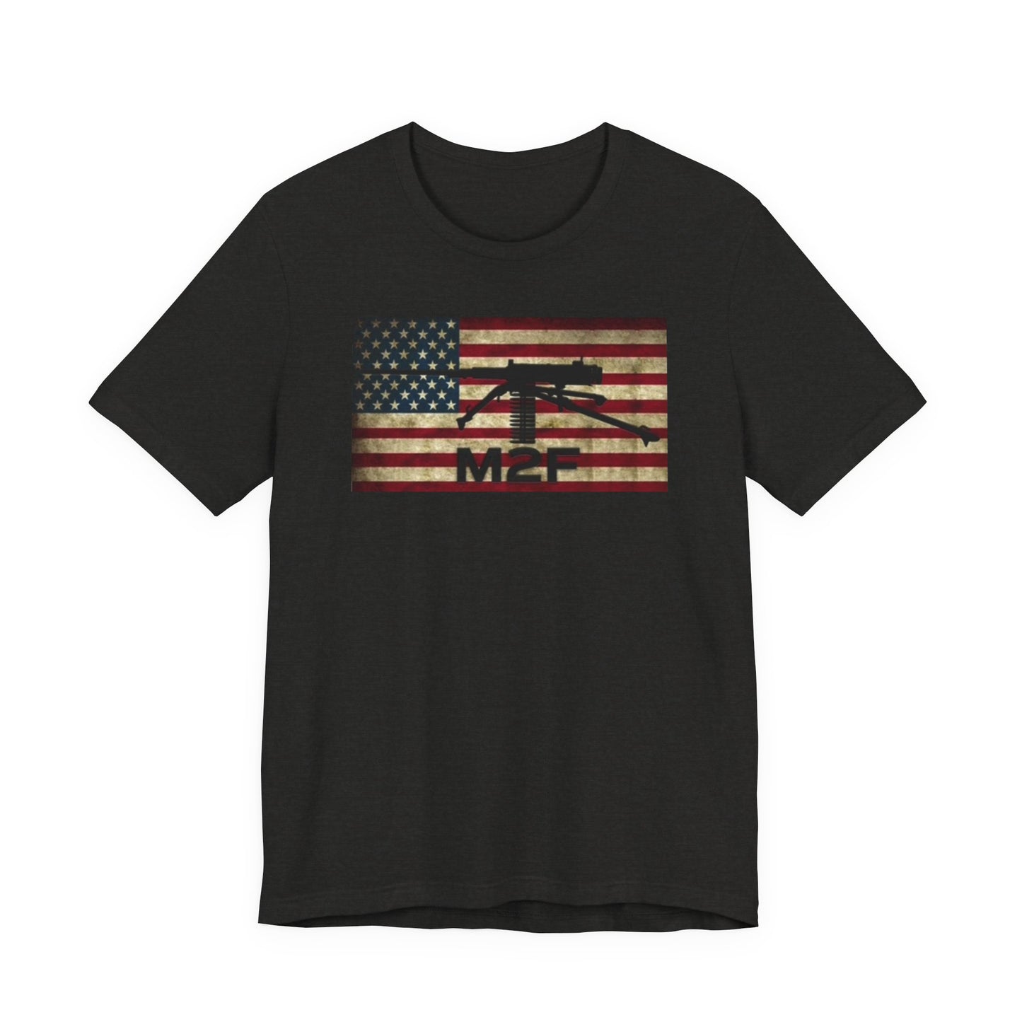 Patriotic Graphic Tee with American Flag Design