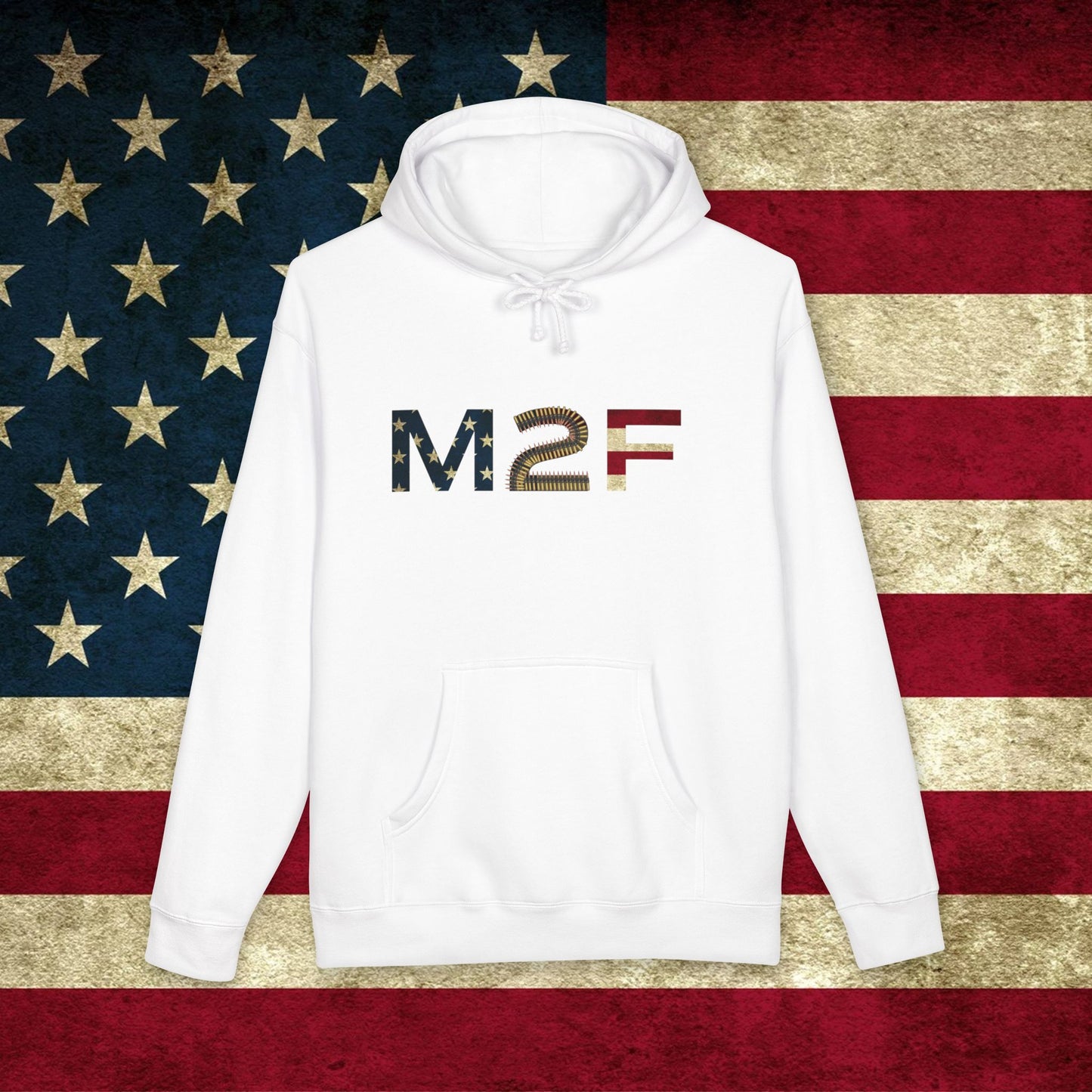M2F Flag Print Hoodie