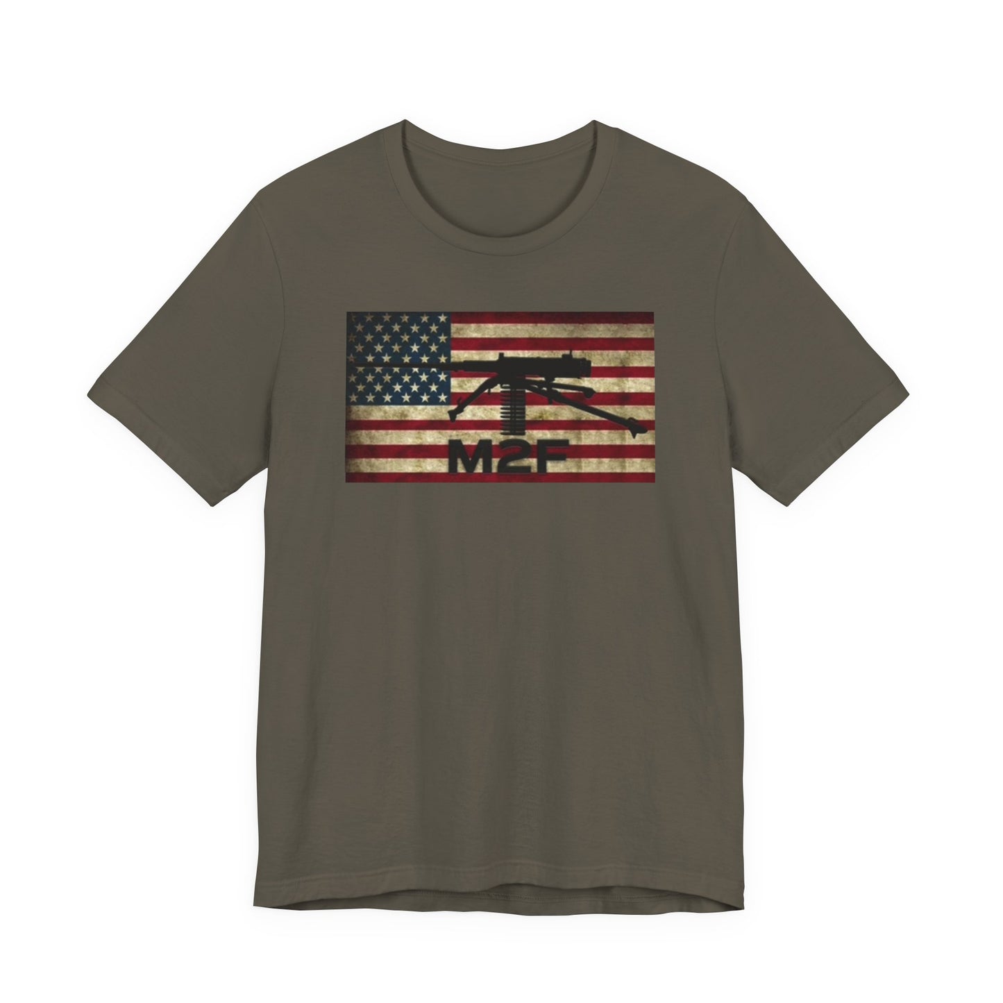 Patriotic Graphic Tee with American Flag Design