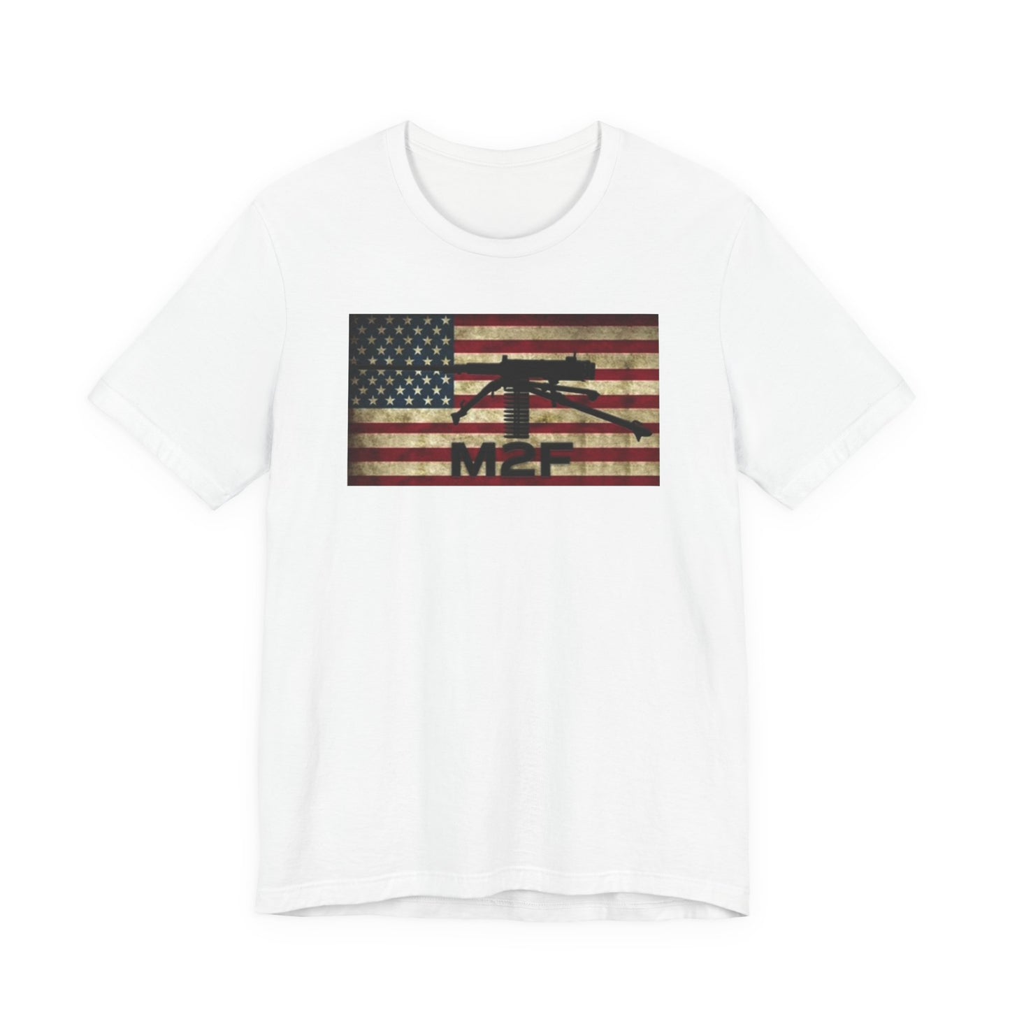 Patriotic Graphic Tee with American Flag Design