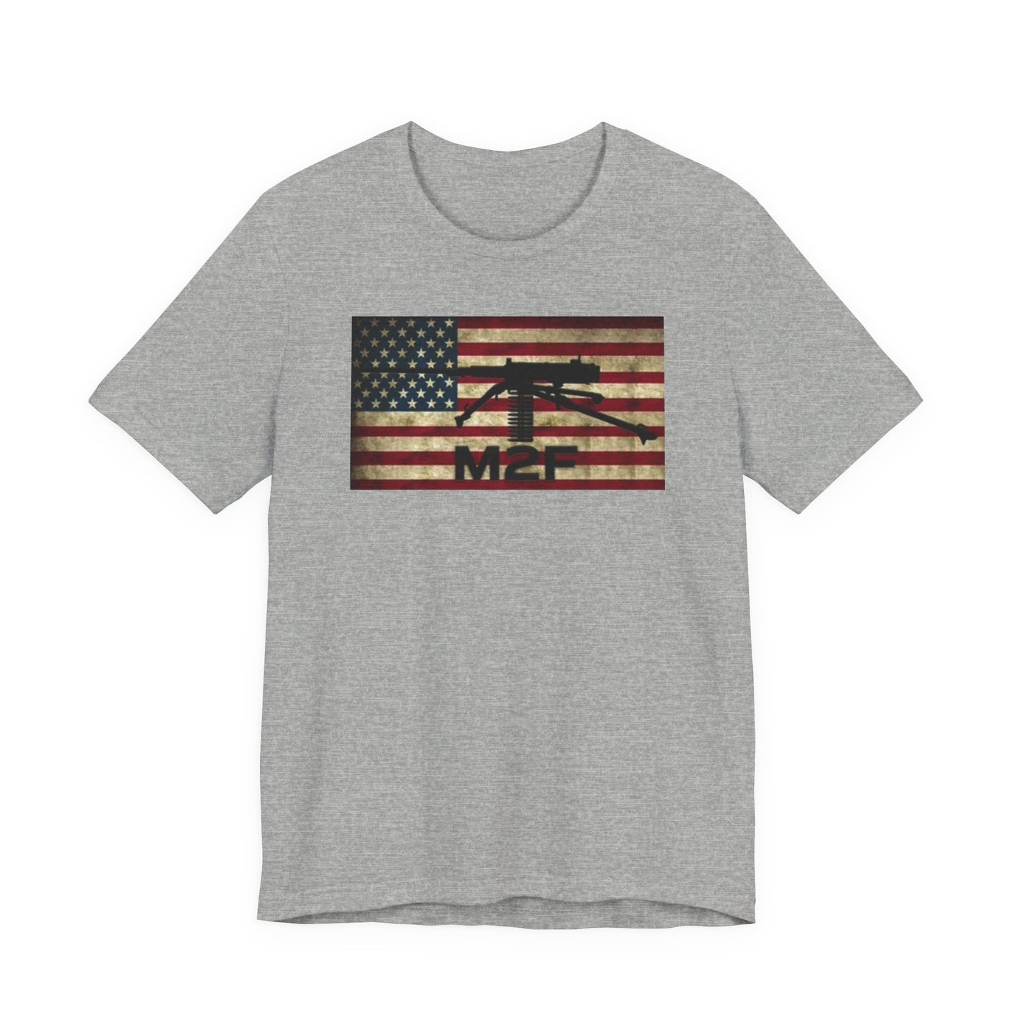 Patriotic Graphic Tee with American Flag Design