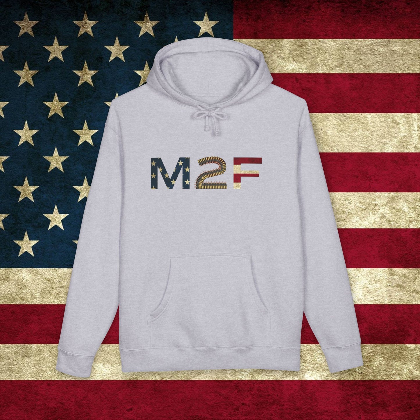 M2F Flag Print Hoodie